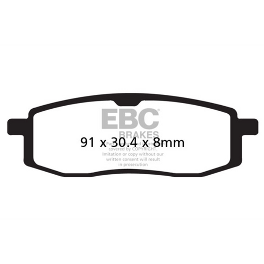 EBC Brakes Off Road Motorcycles TT Hybrid Carbon Brake Pad - FA105TT