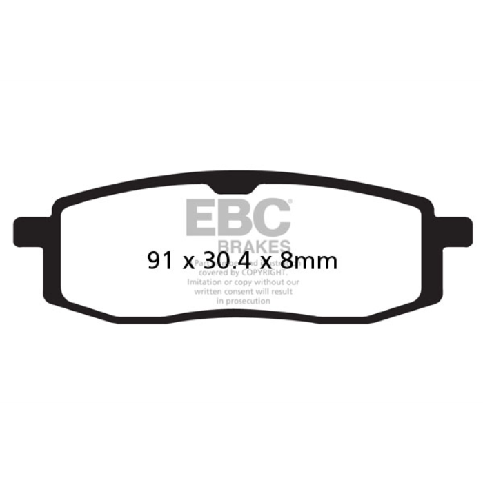 EBC Brakes Off Road Motorcycles TT Hybrid Carbon Brake Pad - FA105TT