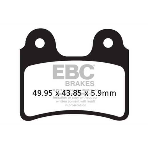 EBC Brakes Off Road Motorcycles TT Hybrid Carbon Brake Pad - FA303TT