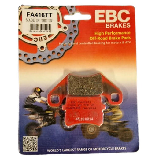 EBC Brakes Off Road Motorcycles TT Hybrid Carbon Brake Pad - FA416TT