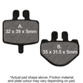 EBC Brakes Off Road Motorcycles TT Hybrid Carbon Brake Pad - FA485TT