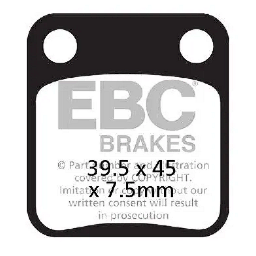EBC Brakes Scooters Carbon Brake Pad -  SFAC054