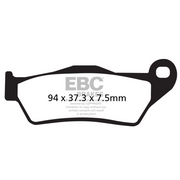 EBC Brakes Scooters Carbon Brake Pad SFAC181 for scooter braking systems, featuring a black carbon composite design.