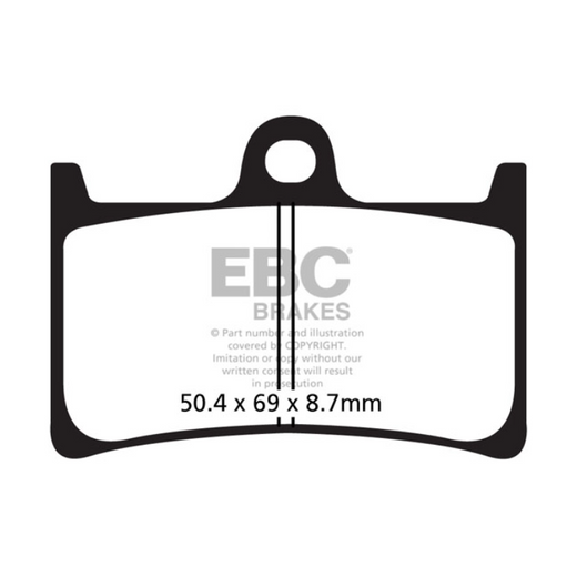 EBC Brakes Scooters Carbon Brake Pad -  SFAC252