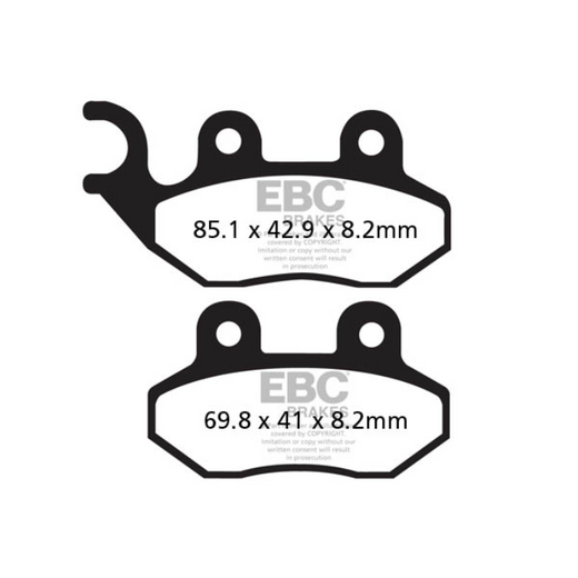 EBC Brakes Scooters Carbon Brake Pad -  SFAC264