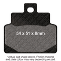 EBC Brakes Scooters Carbon Brake Pad -  SFAC301