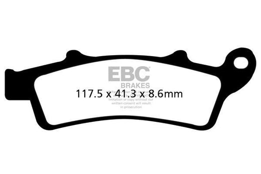 EBC Brakes Scooters Carbon Brake Pad -  SFAC324