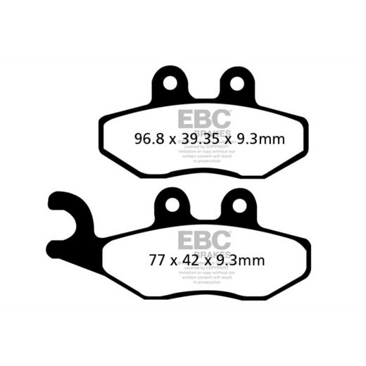 EBC Brakes Scooters Carbon Brake Pad -  SFAC353