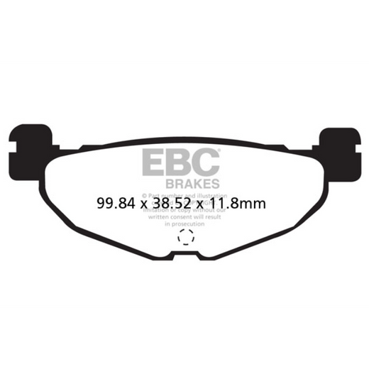EBC Brakes Scooters Carbon Brake Pad -  SFAC408