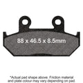 EBC Brakes Scooters Carbon Brake Pad -  SFAC412