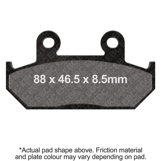 EBC Brakes Scooters Carbon Brake Pad -  SFAC412