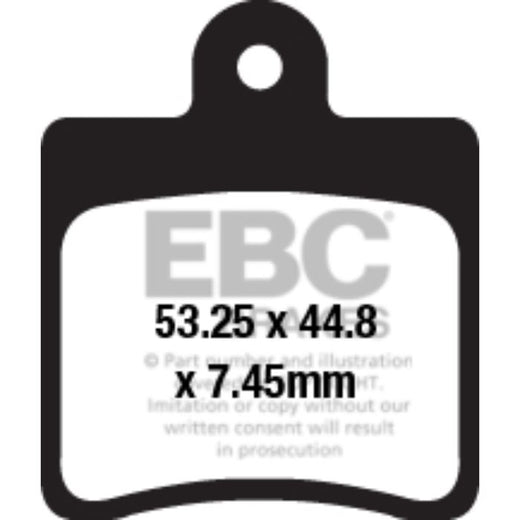 EBC Brakes Scooters Carbon Brake Pad -  SFAC661/4