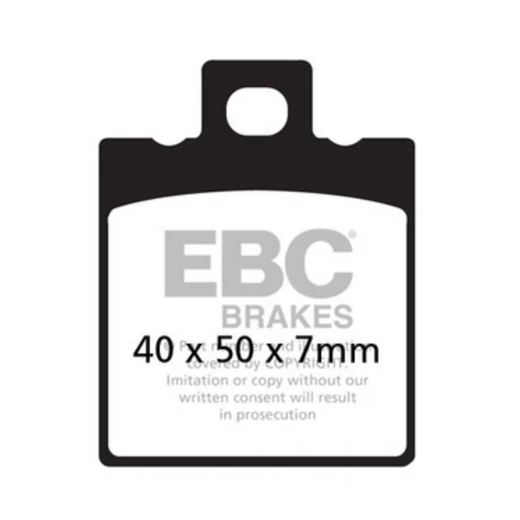 EBC Brakes Scooters HH Slintered Brake Pad SFA047HH with textured surface for enhanced stopping power on scooter brake system