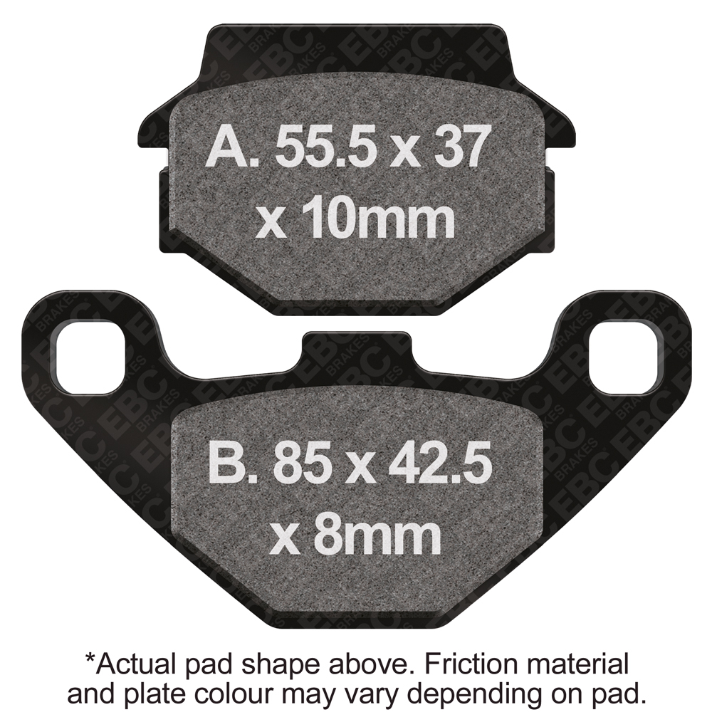 EBC Brakes scooter HH slintered brake pad SFA067HH for enhanced braking performance and durability.
