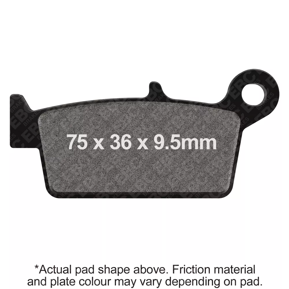 EBC Brakes Scooter HH Slintered Brake Pad SFA131/3HH shown on a scooter brake system for enhanced stopping power.