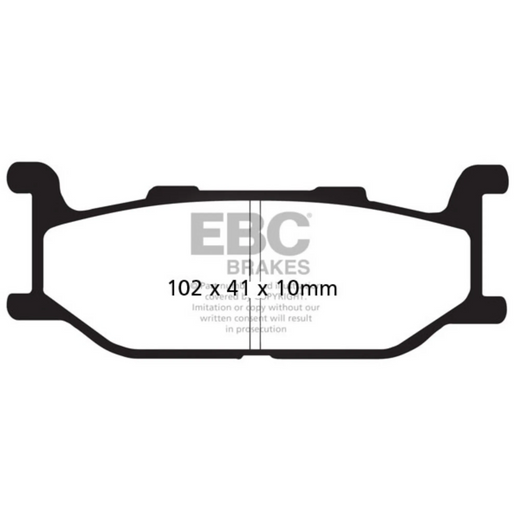 EBC Brakes Scooters HH Slintered Brake Pad SFA179HH showing the slintered surface and brake pad design for scooter braking performance