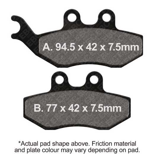 EBC Brakes Scooters HH Slintered Brake Pad -  SFA194HH