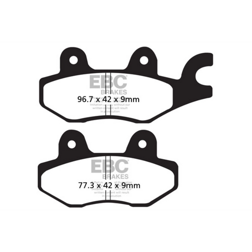 EBC Brakes Scooters HH Slintered Brake Pad -  SFA197HH