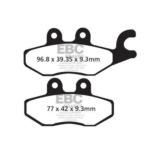 EBC Brakes Scooters HH Slintered Brake Pad -  SFA418HH