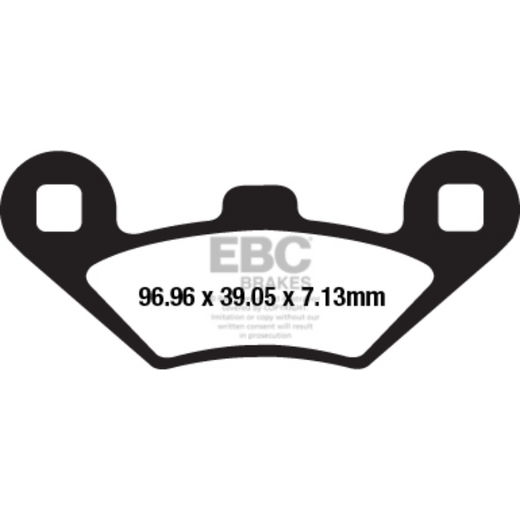 EBC Brakes Scooters HH Slintered Brake Pad -  SFA650HH
