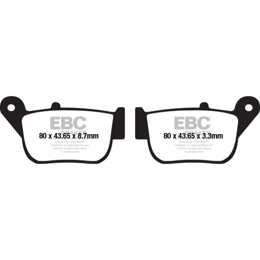 EBC Brakes Scooters HH Slintered Brake Pad -  SFA678HH