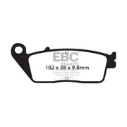 EBC Brakes Scooters organic brake pad SFA196, showing the black, eco-friendly brake pad for scooter braking systems.