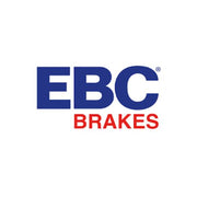 EBC Brakes Scooters organic brake pad SFA196 showing the black brake pad with EBC branding and mounting hardware.