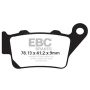 EBC Brakes Scooters organic brake pad SFA213 showing a close-up of the brake pad for scooter braking system