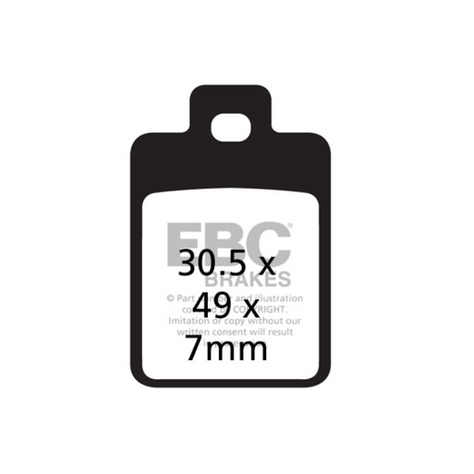 EBC Brakes Scooters organic Brake Pad - SFA255