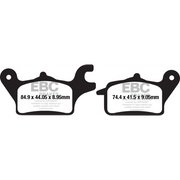 EBC Brakes Scooters organic brake pad SFA655, showing the black rubber and metal friction surface for scooter braking systems.