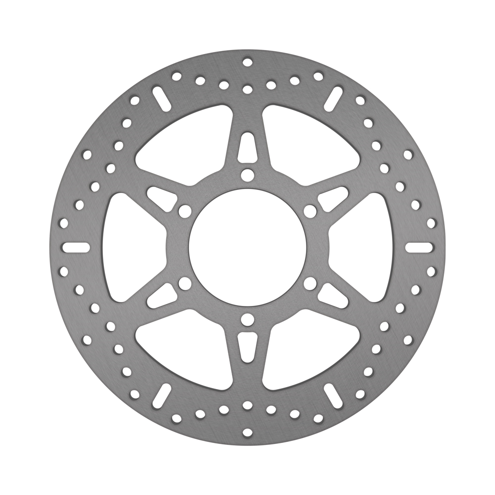 EBC stainless steel brake disc MD8009 showing smooth, durable surface with vented design for vehicle braking system