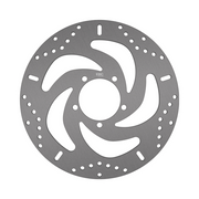 EBC stainless steel brake disc MD873 with vented design and smooth surface for enhanced braking performance.
