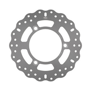 EBC stainless steel brake disc with contoured profile, MD4163C, showing smooth surface and vented design for improved braking.