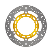 EBC X Brake Disc MD2074X showing a high-performance motorcycle brake rotor with ventilated design and metallic finish