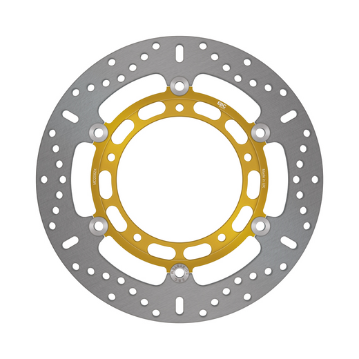 EBC X Brake Disc MD2082X showing vented metal rotor with drilled holes for enhanced braking performance.