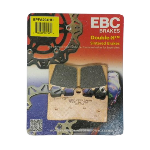 EBC Extreme Pro Sinter Brake Pads with metal backing and friction material for enhanced braking performance.