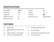 BS Battery Factory charged - BS-BB5L-B SLA