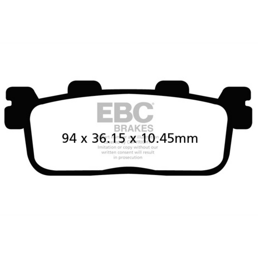 EBC Brakes Scooters HH Slintered Brake Pad -  SFA607HH