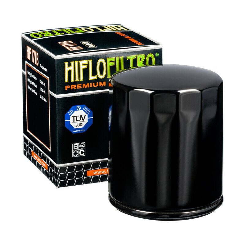 Hiflofiltro Premium Oil Filter - HF171B - Black