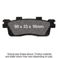 EBC Brakes Scooters HH Slintered Brake Pad -  SFA498HH