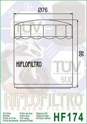 HifloFiltro Premium Oil Filter - HF174B - Black