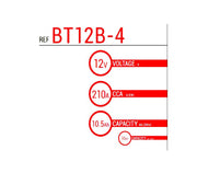 BS Battery Factory charged - BS-BT12B-4 SLA
