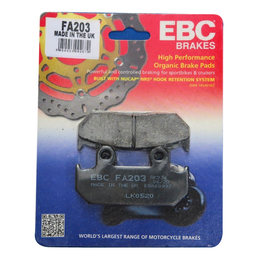 EBC Brakes Motorcycles Organic Brake Pad -  FA203