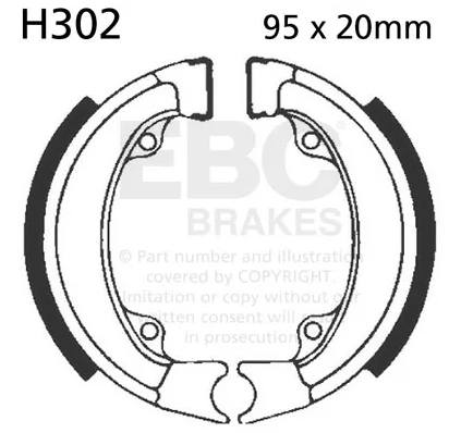 EBC Brakes, Brake shoe - H302