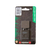 Ferodo Eco Friction Brake Pad FDB2057EF with SFA260, showing the black brake pad with mounting hardware and branding.