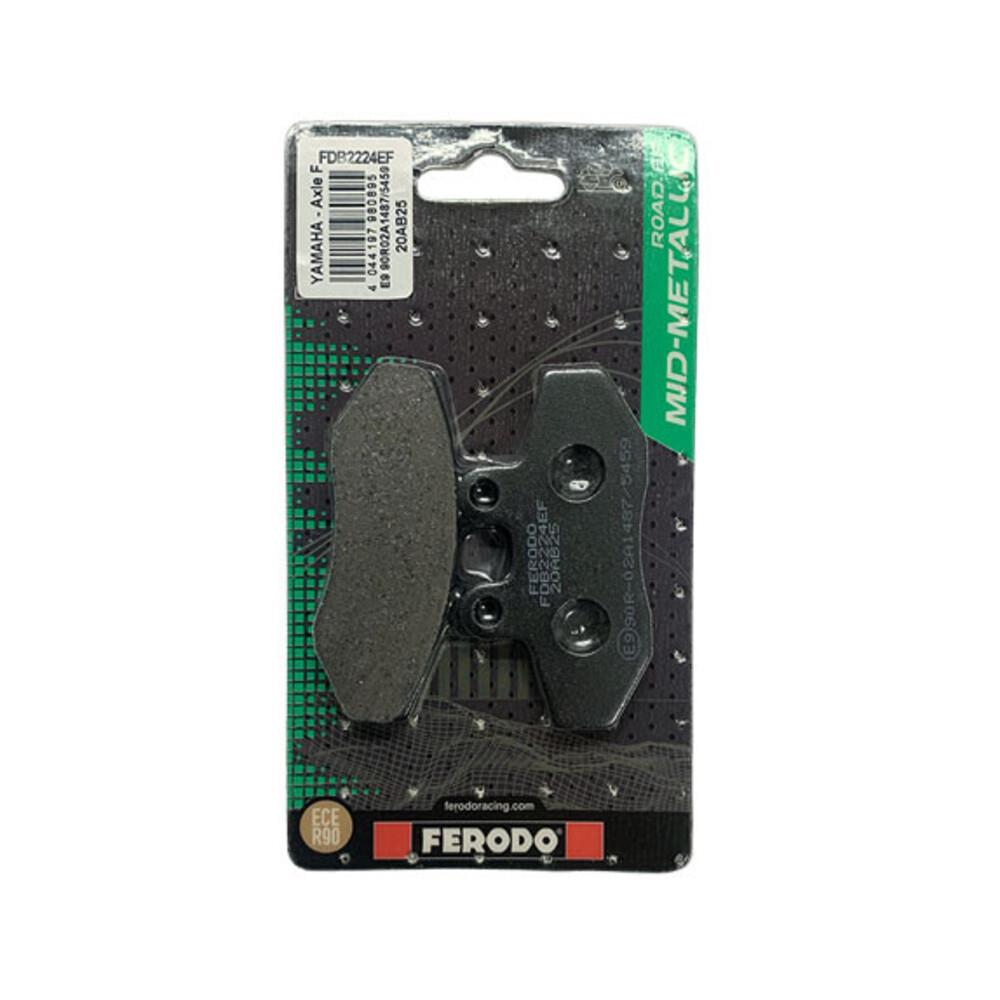Ferodo Eco Friction Brake Pad FDB2224EF, automotive brake pad with eco-friendly design, shown in a close-up view.
