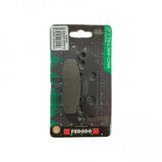 Ferodo Eco Friction brake pad FDB2242EF with FA465 and FA693 labels, showing a black brake pad for vehicle braking systems.