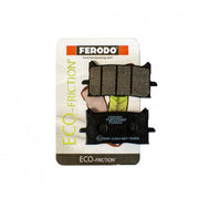 Ferodo Eco Friction brake pad FDB2294EF with metal backing and brake pad friction surface for automotive braking systems