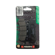 Ferodo Eco Friction Brake Pad FDB2313EF showing the black brake pad with metal clips and branding details.