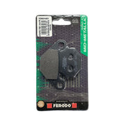 Ferodo Eco Friction brake pad FDB314EF showing the black brake pad with mounting holes and branding details